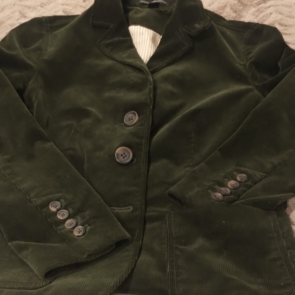 Hunter green corduroy blazer